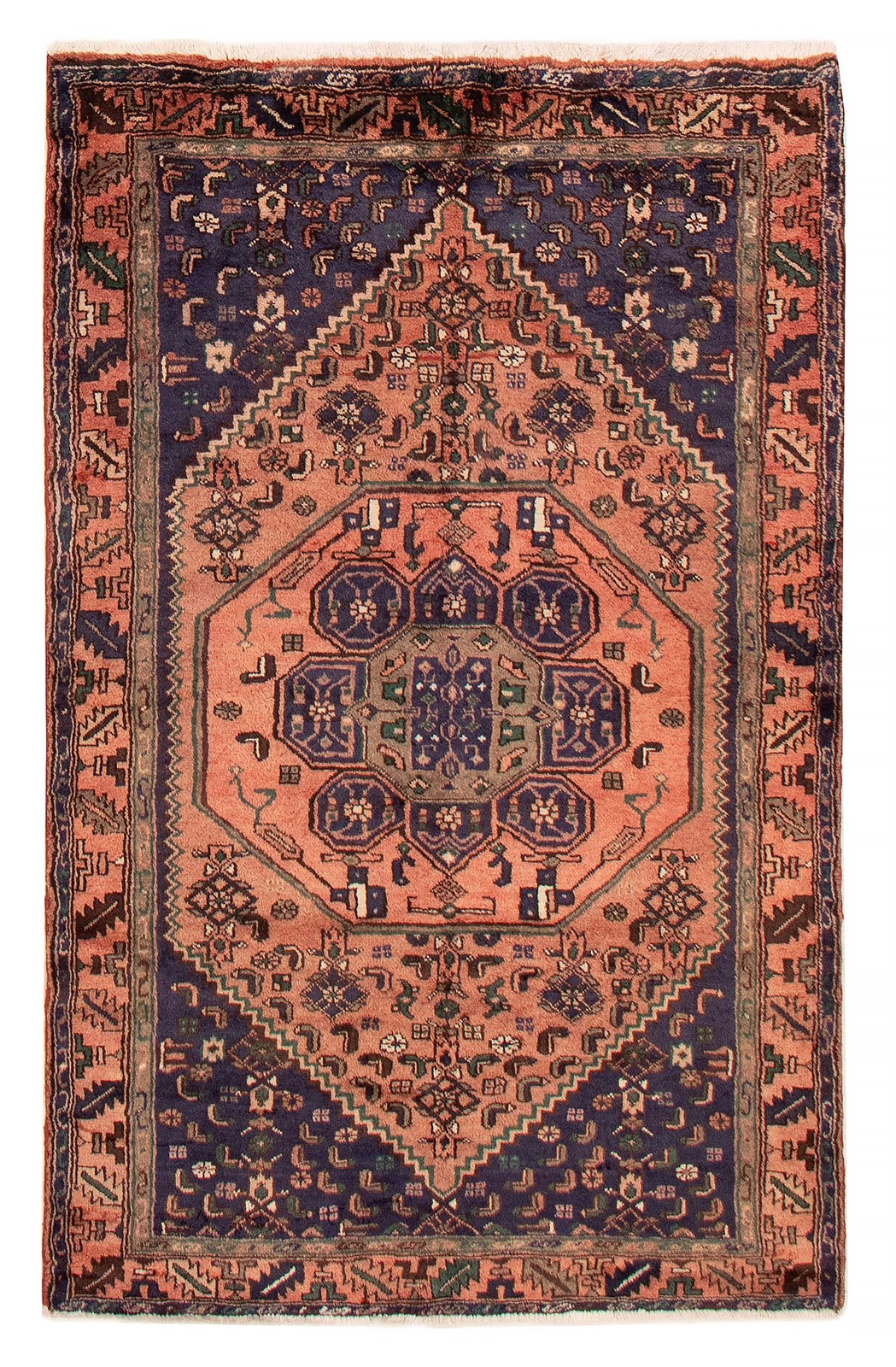 Traditional Vintage Hand-Knotted Area Rug 4'1" x 6'6" Oriental Wool Carpet gallery