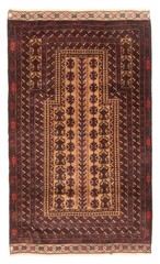 Vintage Traditional Hand-Knotted Area Rug 2’10” x 4’9″ Oriental Wool Carpet