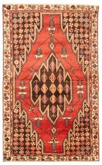 Traditional Vintage Hand-Knotted Area Rug 4’1″ x 6’9″ Oriental Wool Carpet