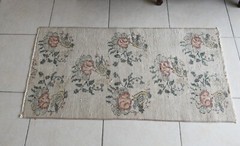Vintage Oushak Rug 4×2 ft Turkish Floor Rug Faded Area Rug Oriental Rug