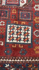 Antique Caucasian Karachopt Kazak Shirvan Rug Size 5x8ft Circa 1870