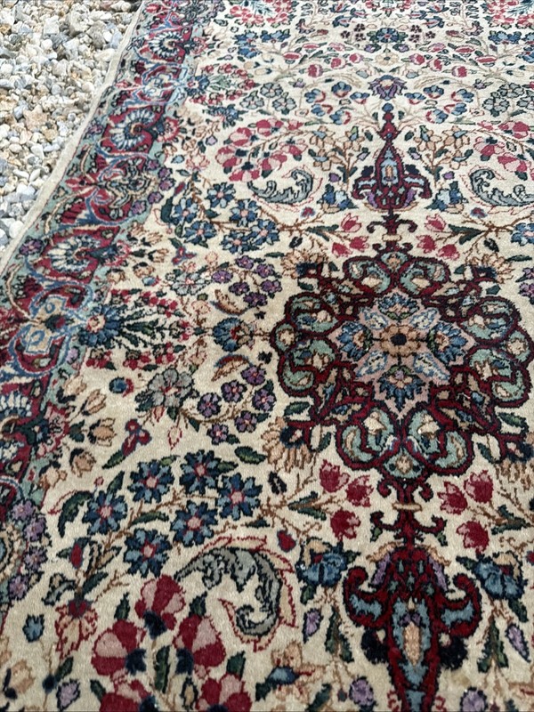 Antique Genuine Hand Knotted Vintage Vegetables Dye Area Rug Carpet 6 Ft X 3 Ft gallery