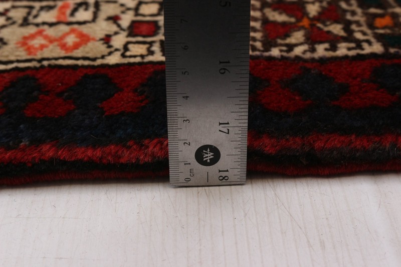 3'9" x 10'6" Vintage Hand-knotted Runner Rug Traditional Oriental Wool Carpet gallery