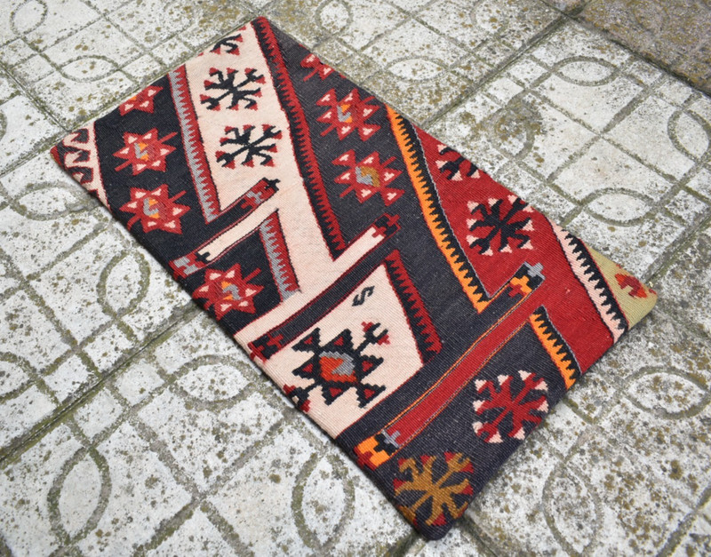 Turkish Kilim Pillow Cover Sofa Rug 13''x23'' Decorative Handmade Cushion Cover gallery