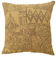 Vintage Floro-Geometric Fabric Pillow; Size 1’8” x 1’6” with FREE SHIPPING!