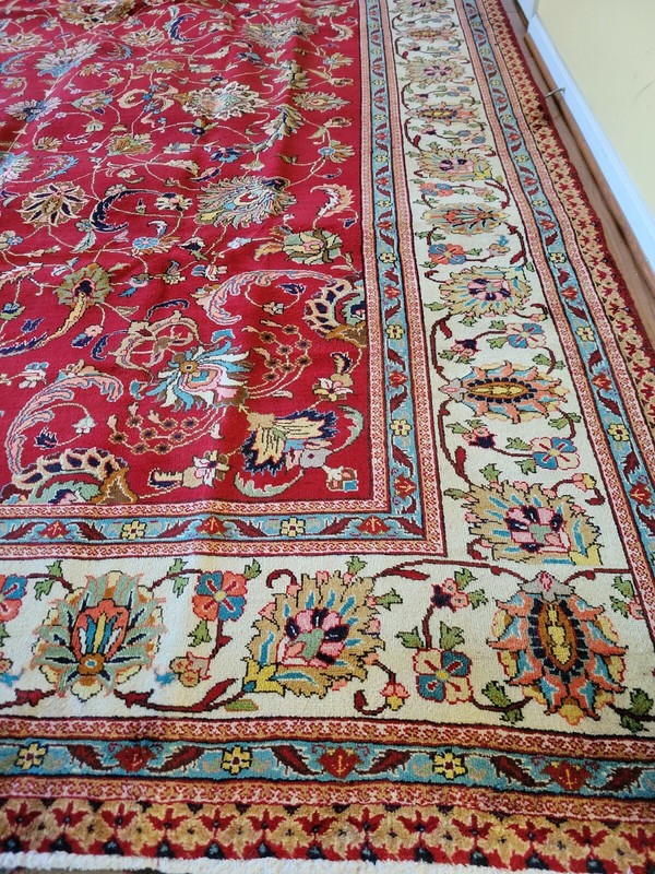 10 x 12.8 ANTIQUE SERAPI USHAK RUG VINTAGE KAZAK HERIZ CAUCASIAN gallery