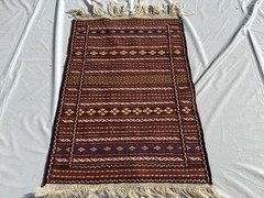 2×3 ft Afghan Handwoven Vintage Kilim Area Rug Traditional Tribal Turkish Carpet