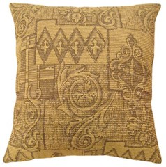 Vintage Floro-Geometric Fabric Pillow; Size 1’8” x 1’6” with FREE SHIPPING!