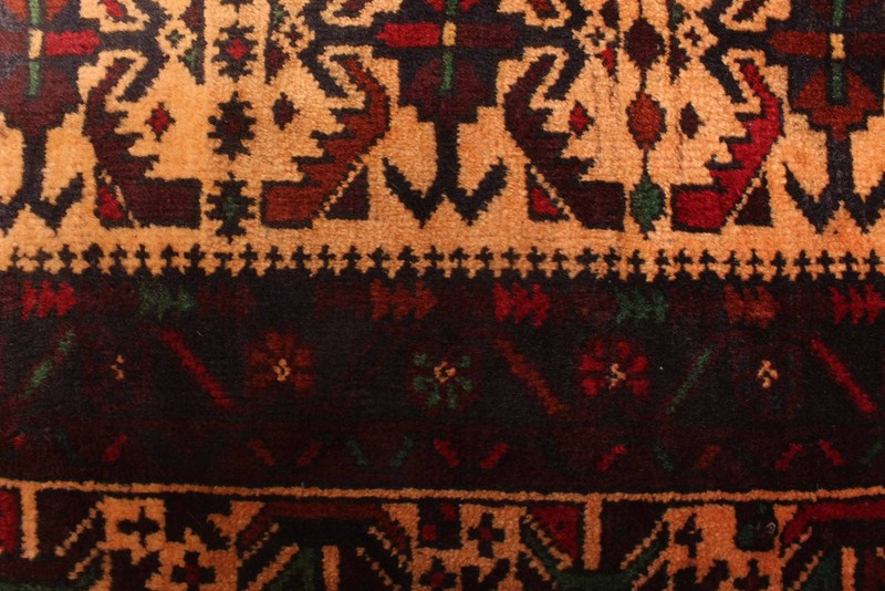 Vintage Traditional Hand-Knotted Area Rug 3'1" x 4'6" Oriental Wool Carpet gallery