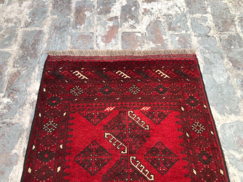Vintage Turkmen Rug 2'6x3'7 ft Afghan Hand Knotted Wool Tribal Small Accent Rug gallery