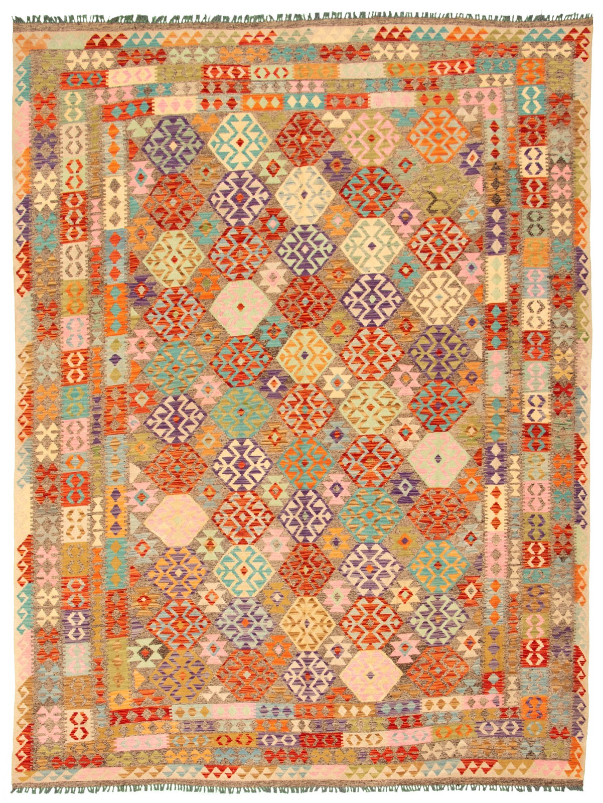 Traditional Vintage Hand Woven Area Rug 8'5" x 11'3" Wool Oriental Carpet gallery
