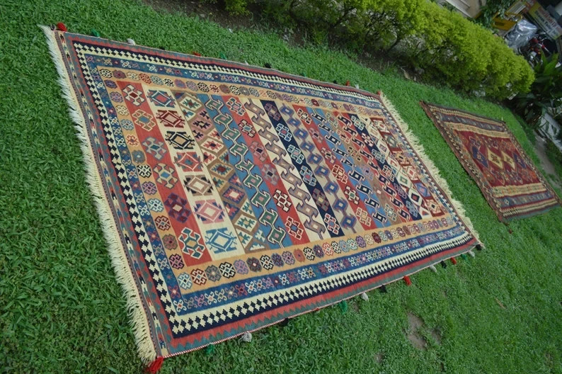 165 X 300 CM COLLECTOR ITEM Antique Shirvan Daghistani Group Fine Quality Kilim gallery