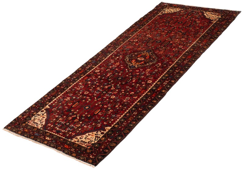 Vintage Hand-knotted Runner Rug 3'8" x 9'6" Traditional Oriental Wool Carpet gallery