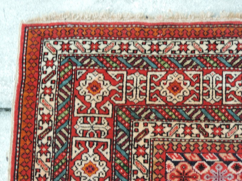 5x8ft. Handmade Caucasian Shirvan Perpedil Wool Rug gallery