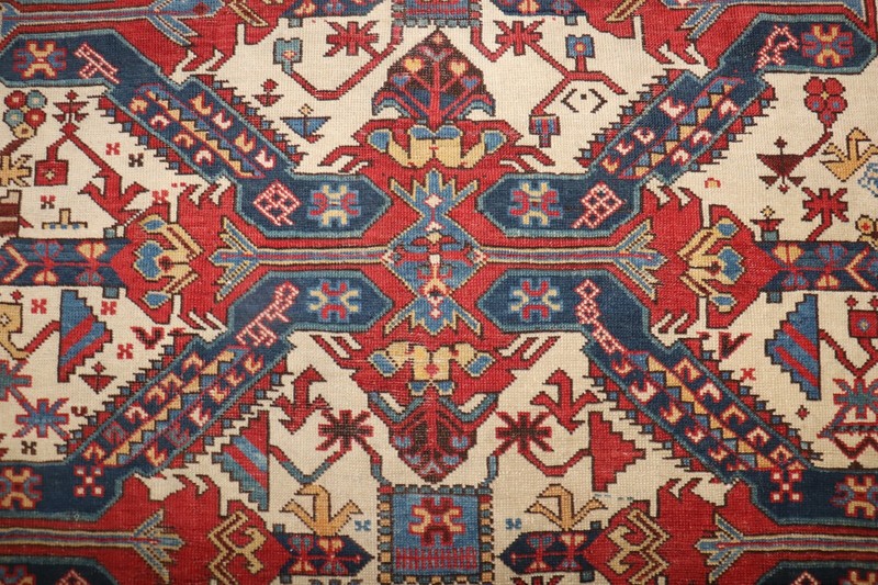Antique Caucasian Zeychour Kuba Rug Gallery Size 5'2''x9'9'' gallery