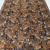 Vintage Afghan Pictorial Animal Rug 75”-44” In Handwoven Wool Rare Design Rug gallery