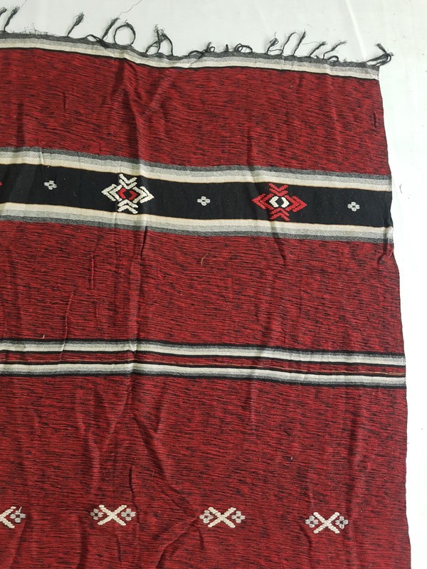 Vintage Handmade Traditional Beautiful Turkish Kilim Floor Rug Carpet 242x143 cm gallery
