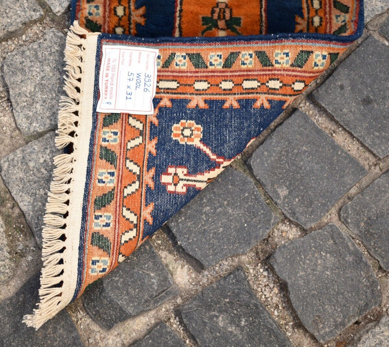 Vintage Small Rug 12'' x 22'' Fine Quality Pakistan Panel Carpet Wall Rug gallery