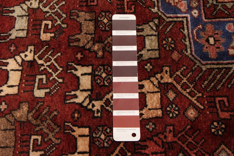 Vintage 4'4" x 6'7" Traditional Hand Knotted Vegetable Dye Wool Area Rug gallery