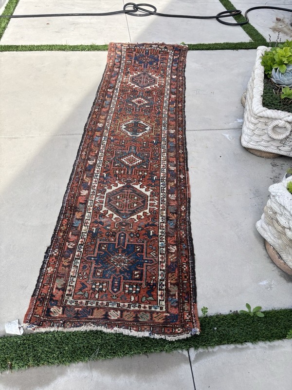 8.6 by 2.2 Turn Of Century Karajeh Runner Hard To Find $475 gallery