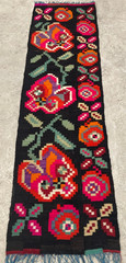 Vintage Traditional Handmade Beautiful Romanian Kilim Floor Rug Carpet 195×56 cm