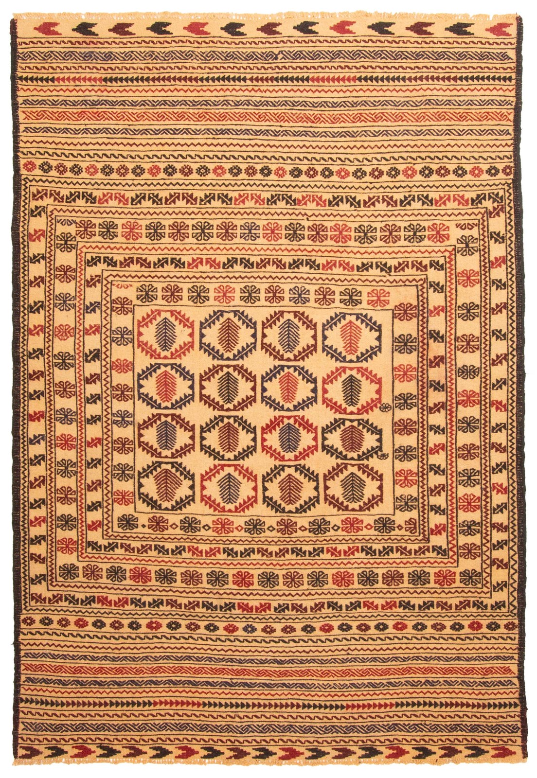 Vintage 4'6" x 6'5" Traditional Wool Hand Woven Oriental Area Rug gallery