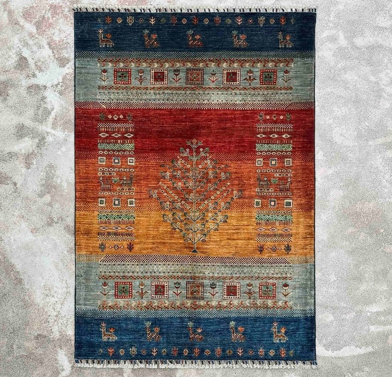 Handmade Tribal Rug – New Zealand Wool – 4'0 x 6'2 Ft gallery