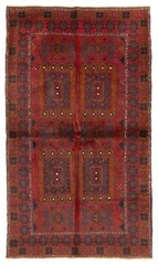 Vintage 3’5″ x 5’11” Traditional Hand Knotted Vegetable Dye Wool Area Rug