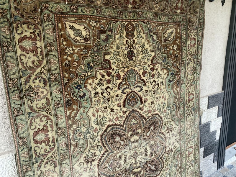 Vintage Turkish Rug,Geometric Farmhouse Antique Anatolian Village Rug 4.8x7.2 Ft gallery