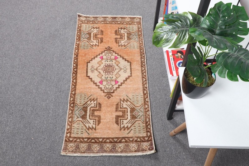 Turkish Rugs, Kitchen Rugs, Vintage Rug, Moroccan Rugs, 1.5x3.4 ft Small Rug gallery