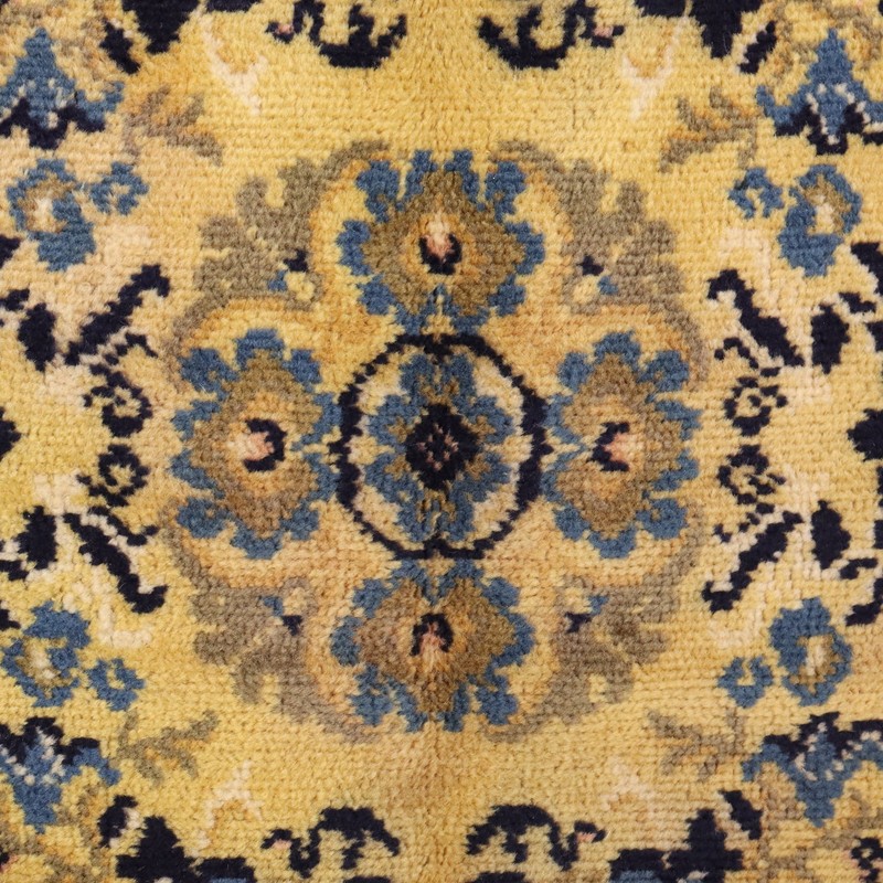 Antique Peking Carpet Cotton Wool Heavy Knot China 98 x 56 In gallery