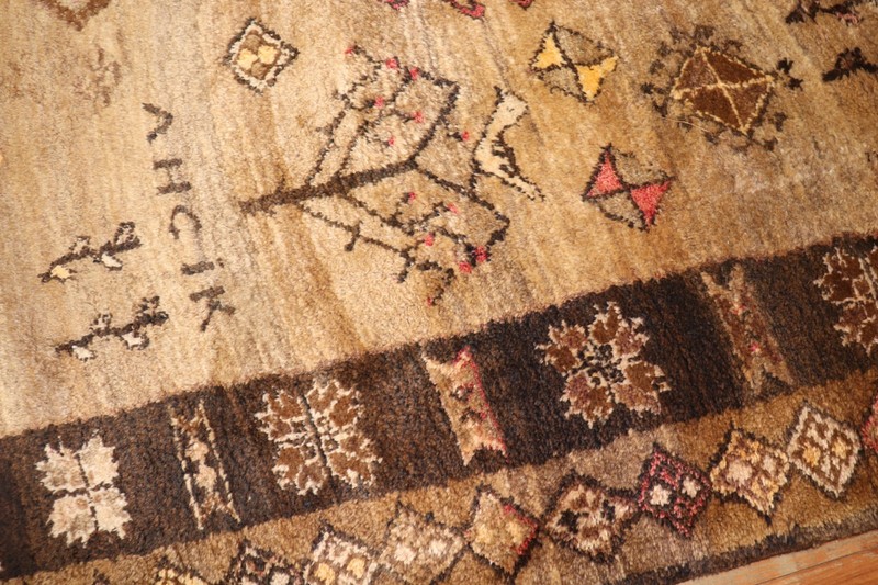 Vintage All Wool Kurdish Kars Geometric Rug Size 8'3'''x12'9'' gallery