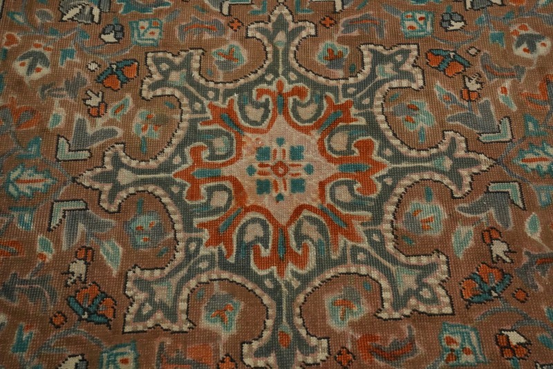 Vintage Wool Medallion Traditional Accent Rug 3x6 ft Hand-knotted Brown Carpet gallery