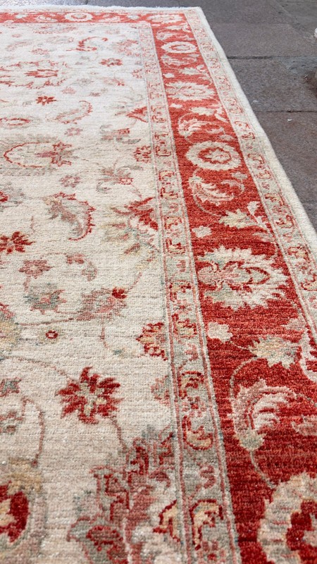 5'7' X 8'1'' Vintage Carpet Natural Village Rug Handmade Rug.SKU:U1755 gallery