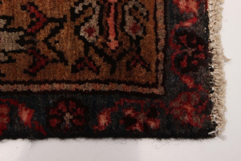 3'11" x 11'2" Vintage Hand-knotted Runner Rug Traditional Oriental Wool Carpet gallery