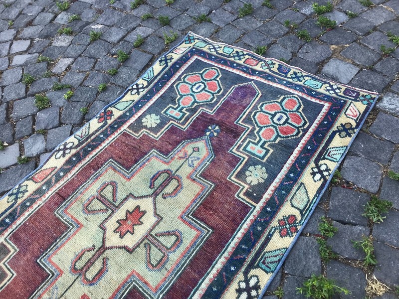 Handmade Rug Turkish Area Rug Vintage Rug Oushak Rug Antique Rug Bohemian Rug gallery