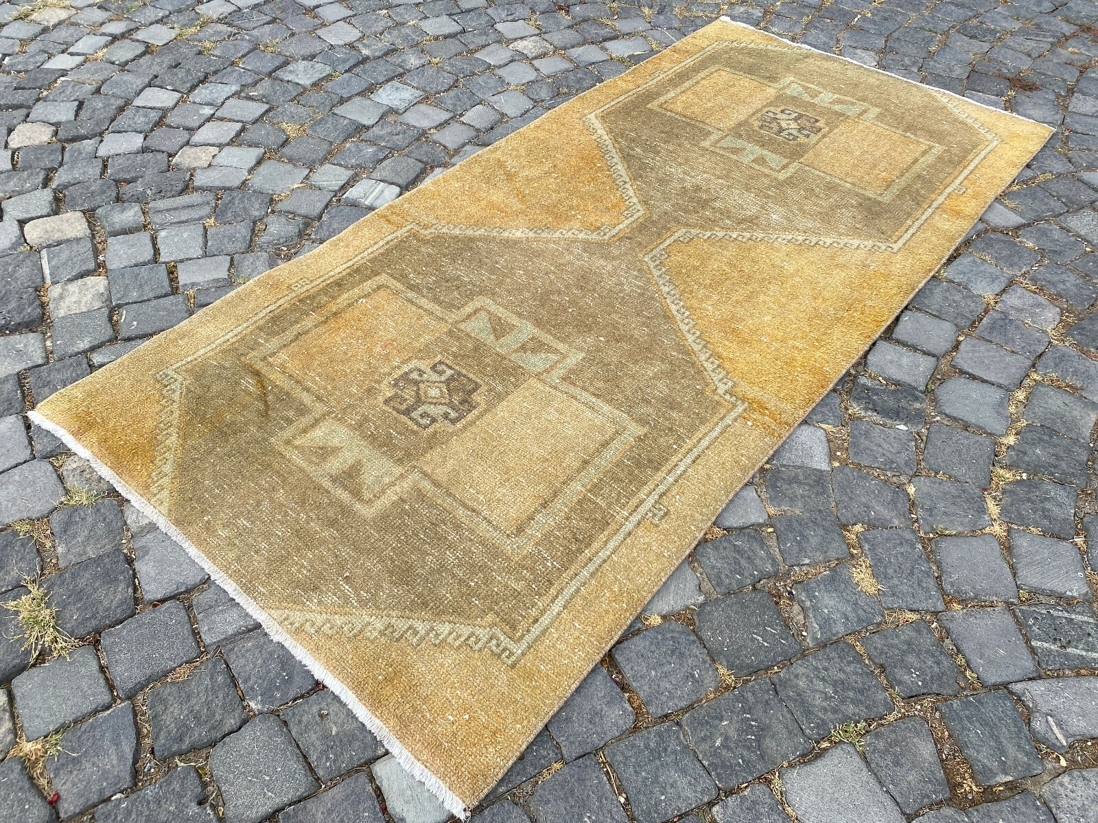 Handmade Wool Rug, Bohemian Area Rug, Turkish Vintage Rug, Home Rug,3,1 x 6,6 ft gallery