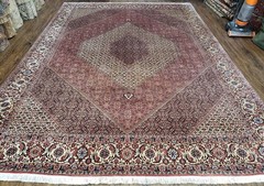 Stunning Oriental Rug 8×11 Herati Mahi Top Quality Carpet Salmon Red Beige Black