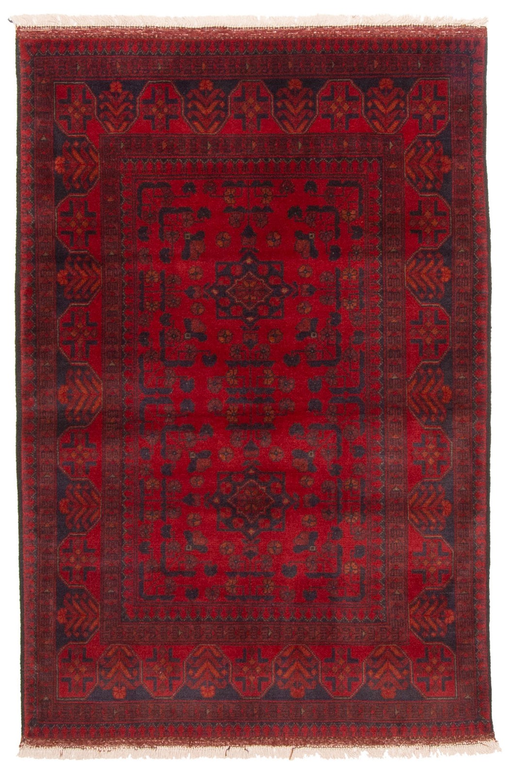 Traditional Vintage Hand-Knotted Area Rug 3'4" x 5'1" Oriental Wool Carpet gallery
