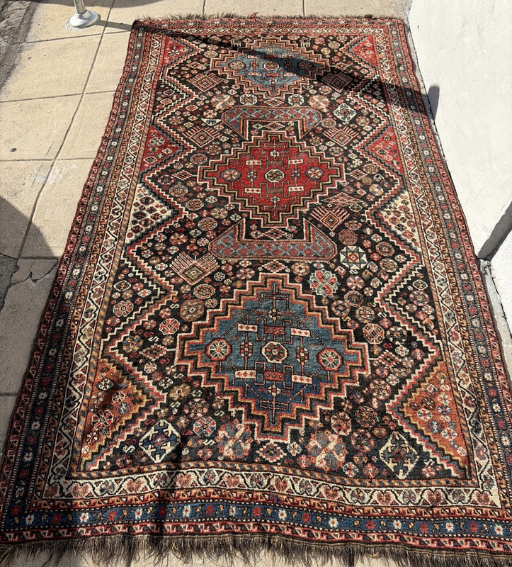 Auth: Antique Qasqai Nomadic Rug Outstanding Collectors Organic 6x10 gallery