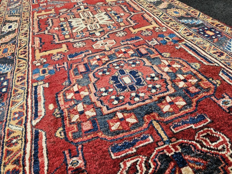 4.1 x 14.5 ANTIQUE CAUCASIAN HERIZ SERAPI KAZAK VINTAGE USHAK TRIBAL RUNNER gallery
