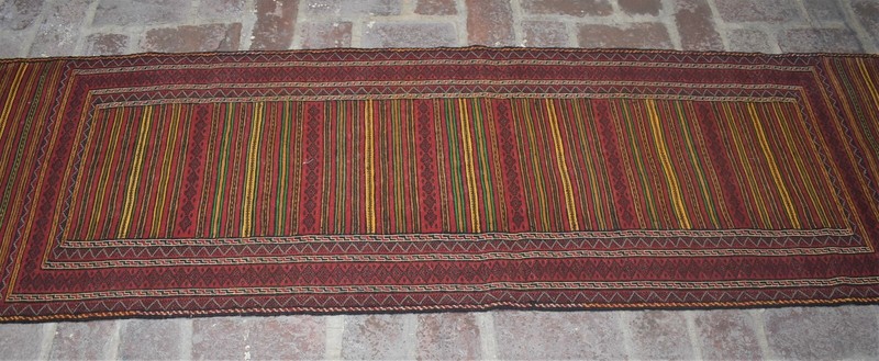 2'4 x 8'7 Hand Woven Vintage Afghan Tribal Qalaino Persian Kilim Runner Rug 2x9 gallery