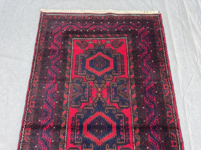 110x200cm Stunning Gorgeous Afghan Nomadic Latif Khani Tribal Belouch Herati Rug gallery