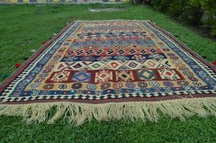 165 X 300 CM COLLECTOR ITEM Antique Shirvan Daghistani Group Fine Quality Kilim