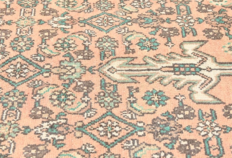 Antique Hand-Knotted Oriental Rug Muted Floral Distressed Vintage Carpet 7X10 ft gallery