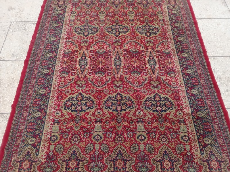 Traditional Vintage Red & Black Wool Handmade Oriental Rug 163 X 235 cm Carpet gallery