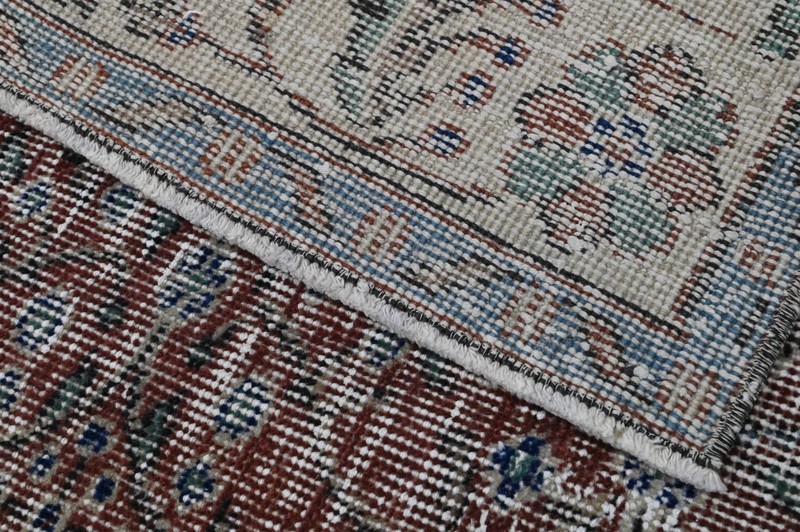 Oushak Turkish Vintage Rug 5x8 Kilim Rug Anatolian Handmade Boho Decor RED gallery