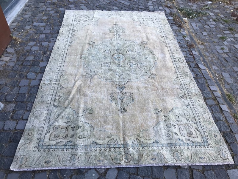 Turkish Vintage Rug, Handmade Wool Rug, Bohemian Large Rug, 6,2 x 10, ft gallery