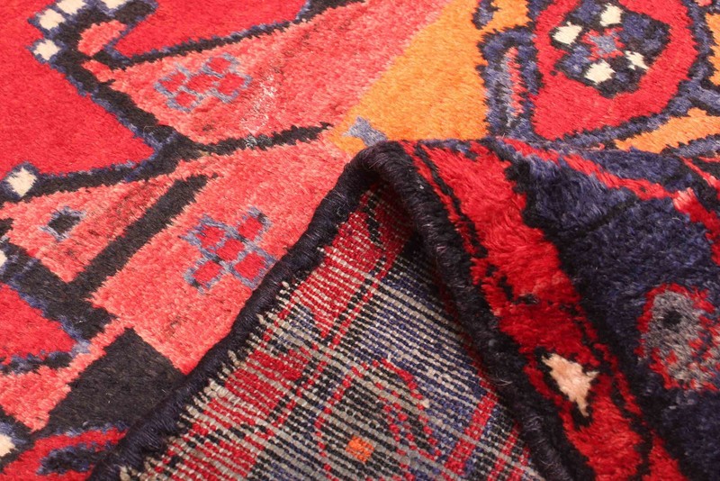 Vintage 3'7" x 4'10" Traditional Hand Knotted Vegetable Dye Wool Area Rug gallery