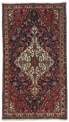 Hand-Knotted Vintage Oriental Rug 5’4X9’8 ft Red Floral Design Home Decor Carpet